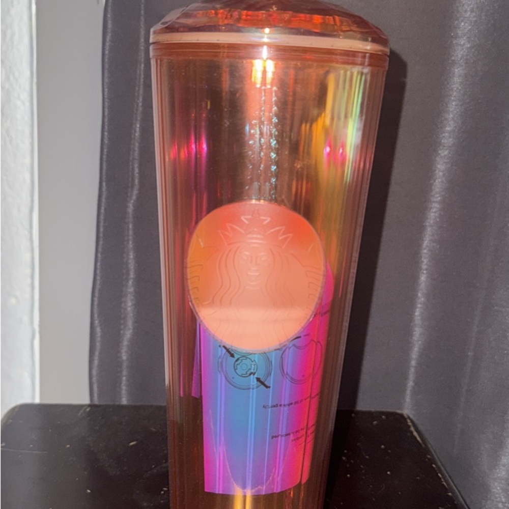 Starbucks Iridescent Orange and Pink Tumbler